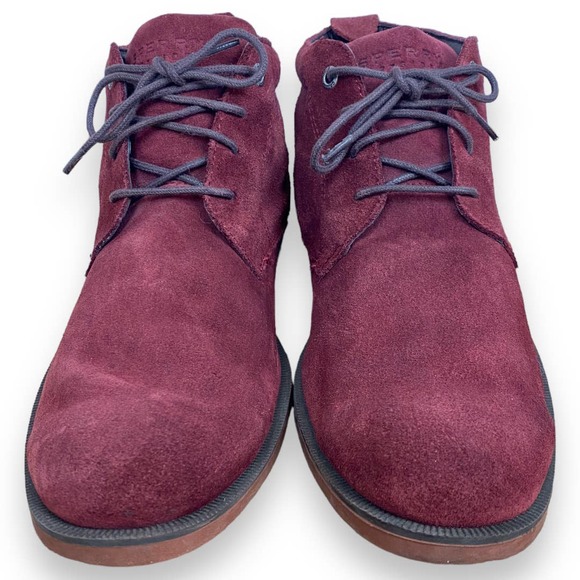 Sperry Other - Mens Burgundy Suede Sperry Chukka Boots Size 10